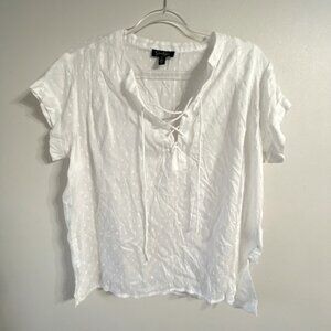 Jessica Simpson Lace-up Front Top, XL